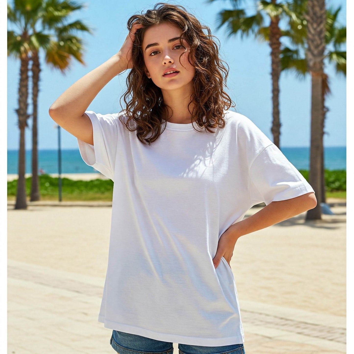Womens Oversized T-shirt Dress Befaltu - Befaltu