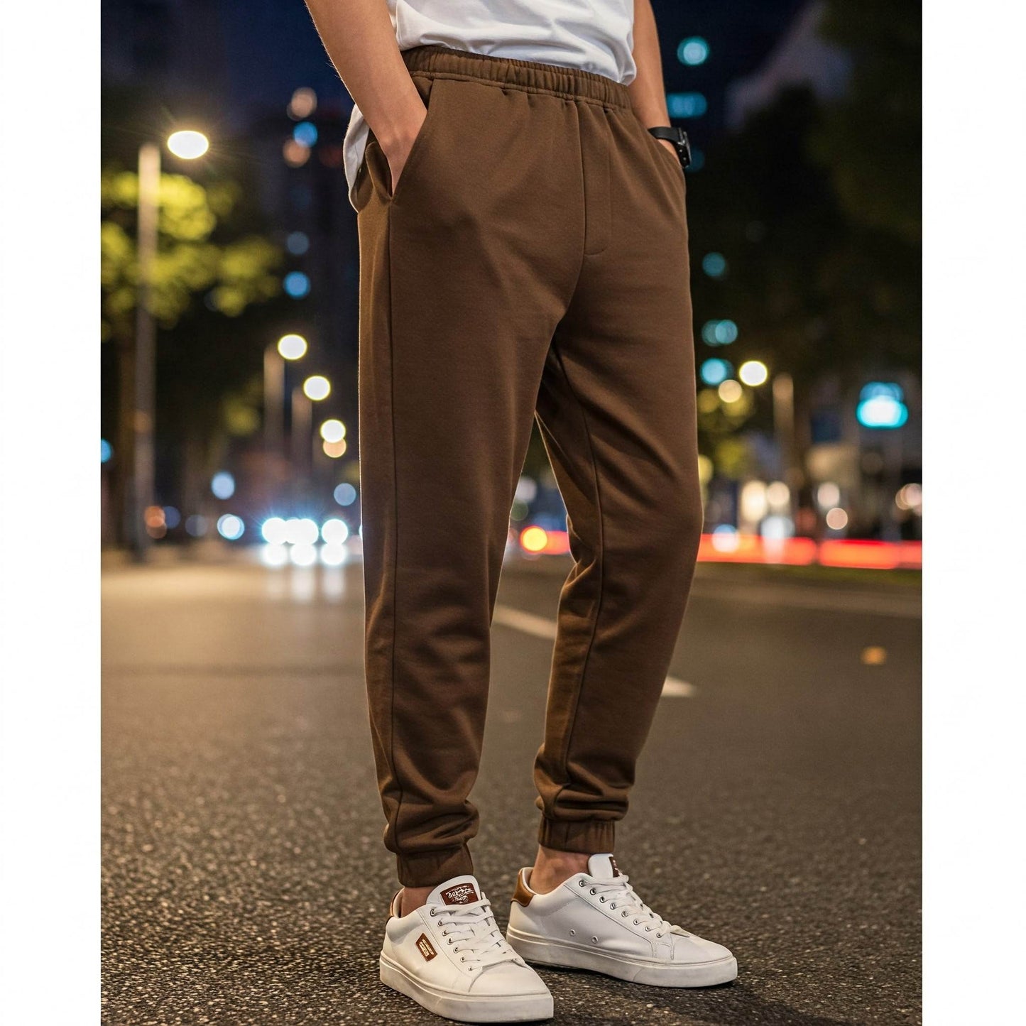 Brown Men's Sweatpants Befaltu - Comfortable Loungewear - Befaltu