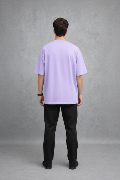 "Always Positive Thinking" Lavender Oversized Tee
