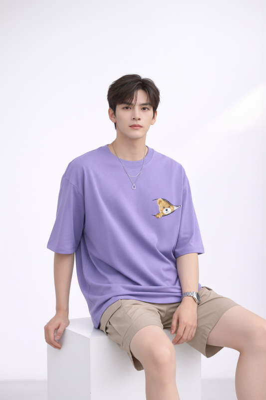 Lavender Bear-Peep Tee
