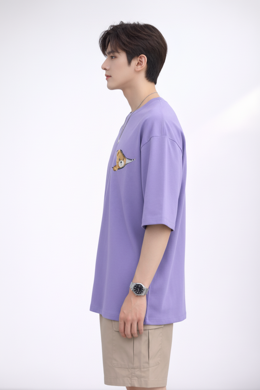 Lavender Bear-Peep Tee