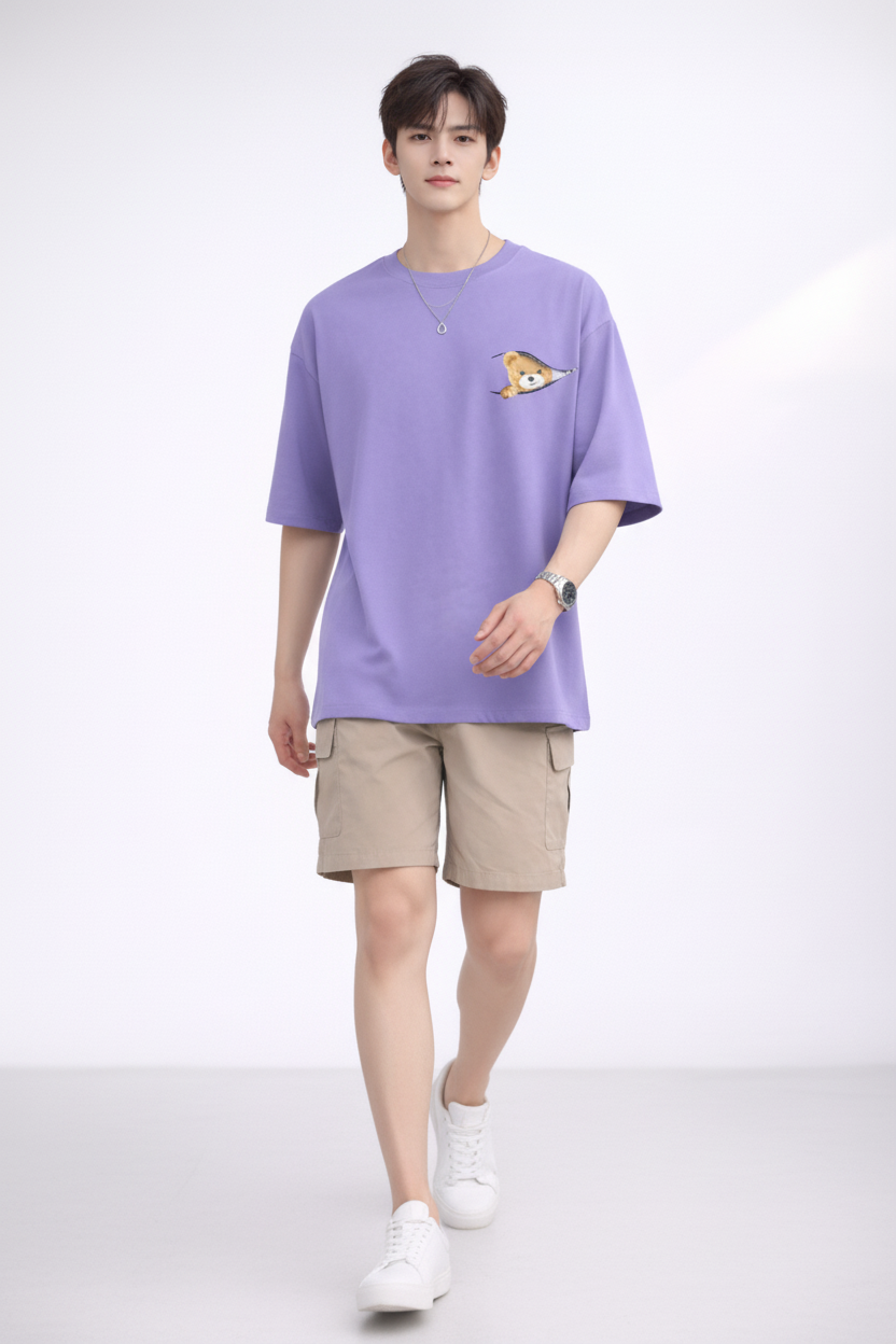 Lavender Bear-Peep Tee