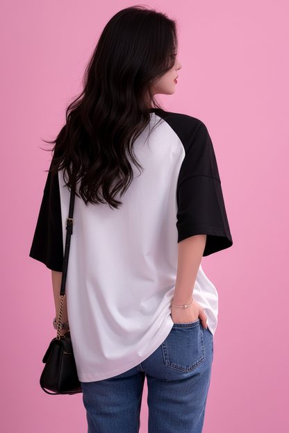 BEFALTU “I’m Literally Just a Girl” Aesthetic Oversized Raglan T-Shirt for Women