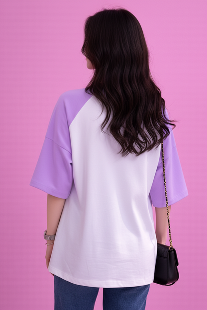BEFALTU “I’m Literally Just a Girl” Aesthetic Oversized Raglan T-Shirt for Women