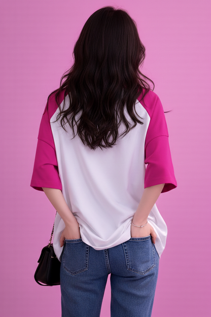 BEFALTU “I’m Literally Just a Girl” Aesthetic Oversized Raglan T-Shirt for Women