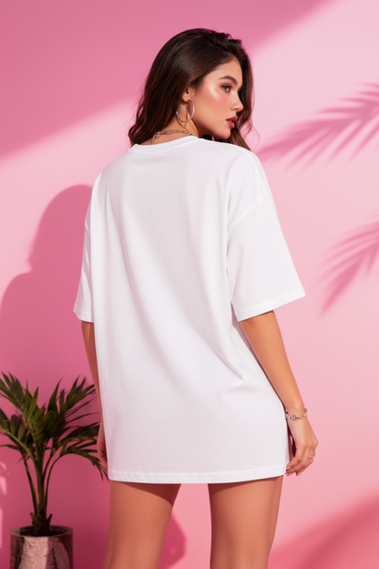 BEFALTU “Timeless Spider” Oversized WHITE T-Shirt for Women