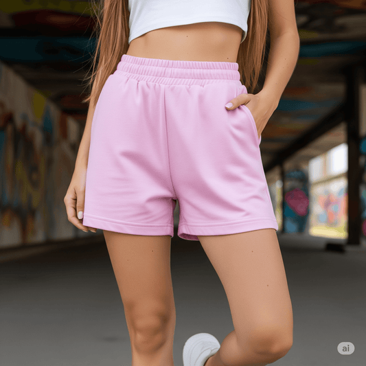 Women's Black Casual Shorts | Loose Fit Athleisure Shorts | Befaltu - Befaltu