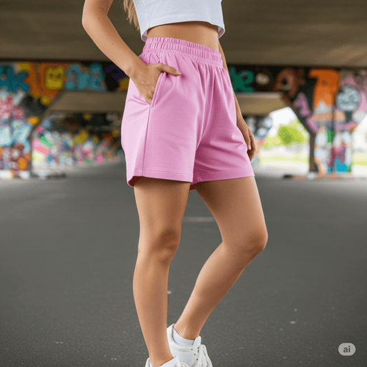 Women's Casual Shorts | Loose Fit Athleisure Shorts | Befaltu - Befaltu