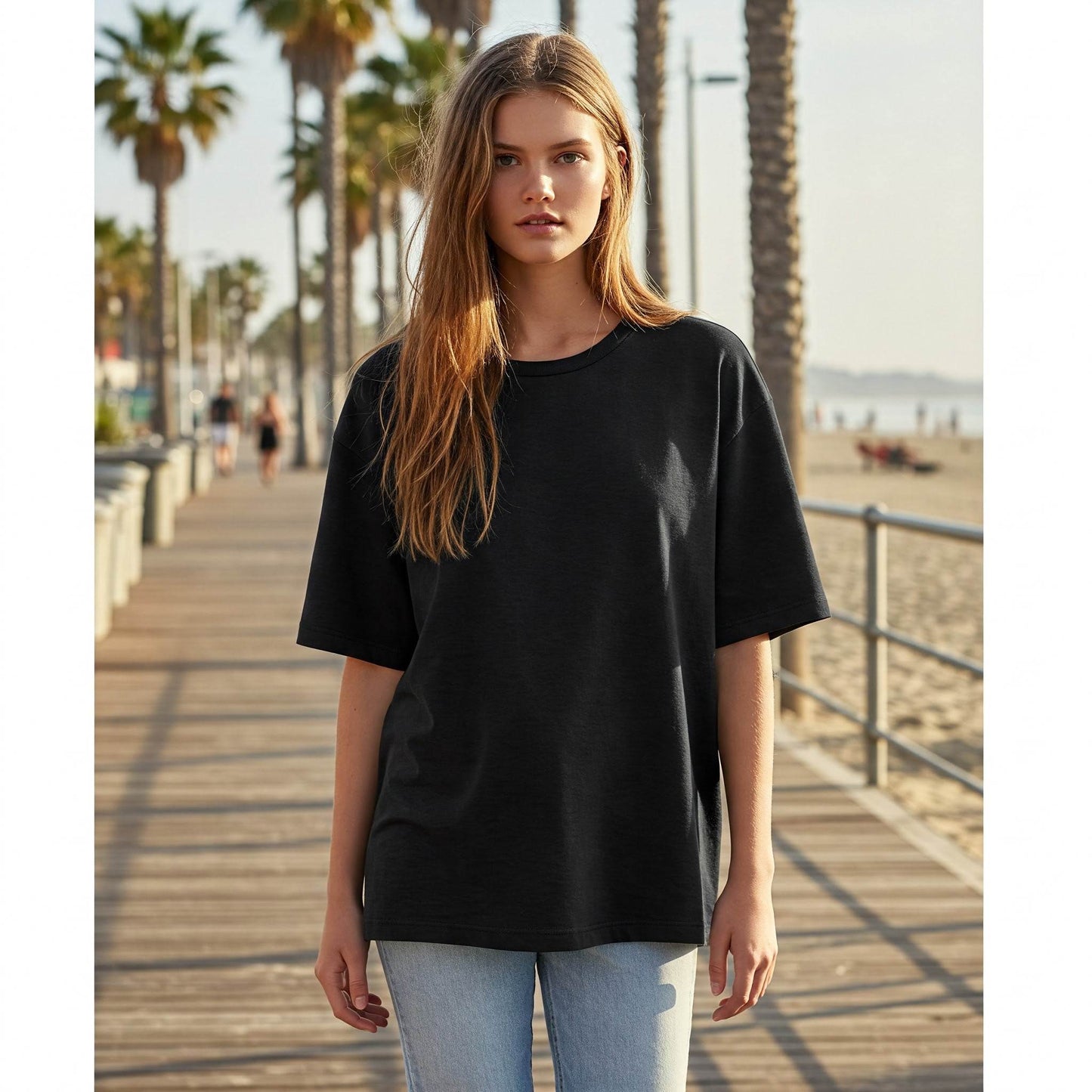 BEFALTU Women's Comfort Fit Oversized Red T-Shirt - Befaltu