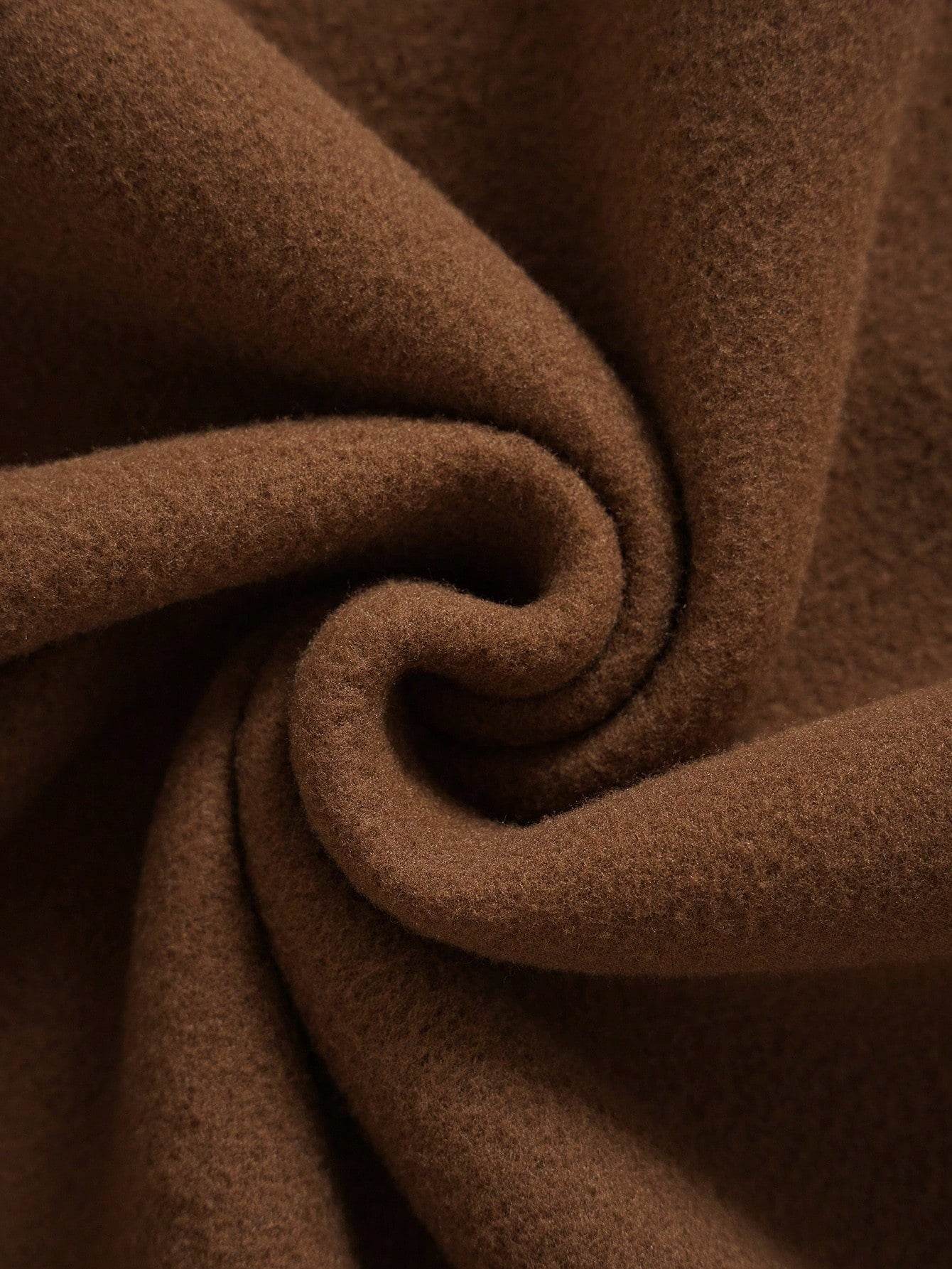 Brown Men's Oversized Fit Crew-Neck Sweatshirt (Plain) - Befaltu (Essential Comfort Sweatshirt) - Befaltu