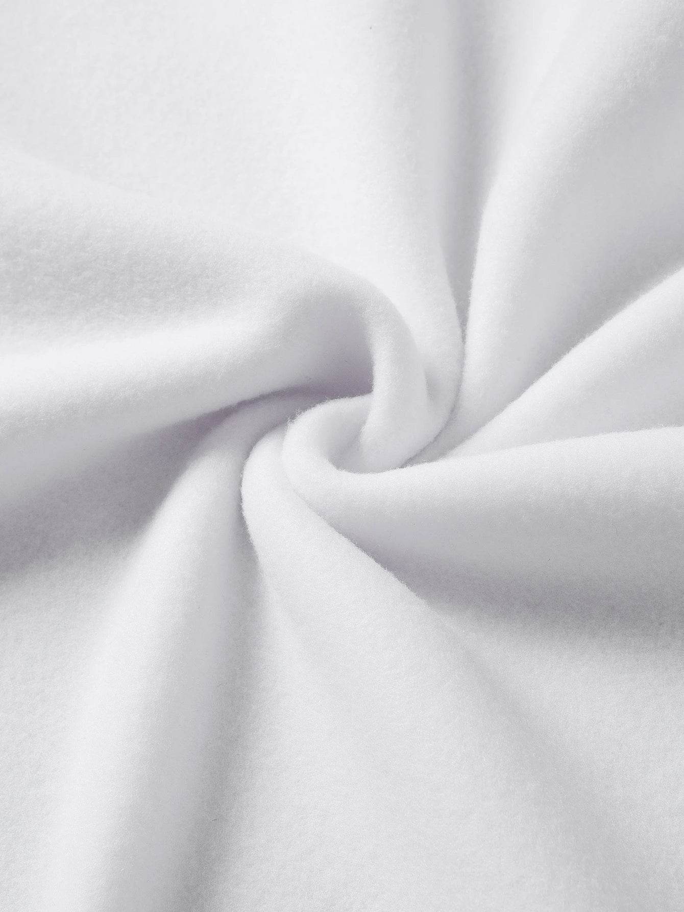 White Women's Oversized Tunic Hoodie - Befaltu