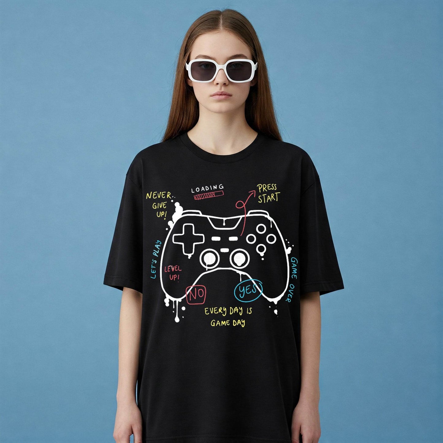 Gamer Women's T-shirt | Black Video Game Tee - Befaltu
